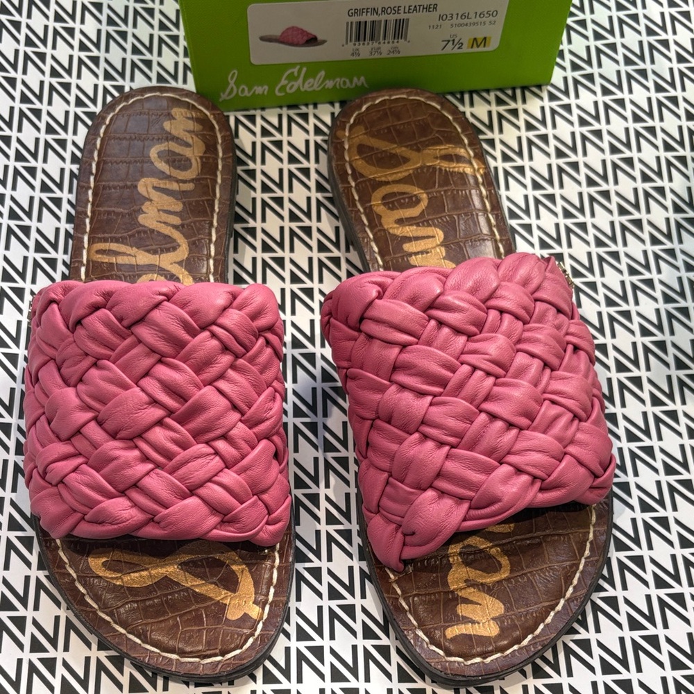 Sam Edelman Rose Woven Slide Sandals